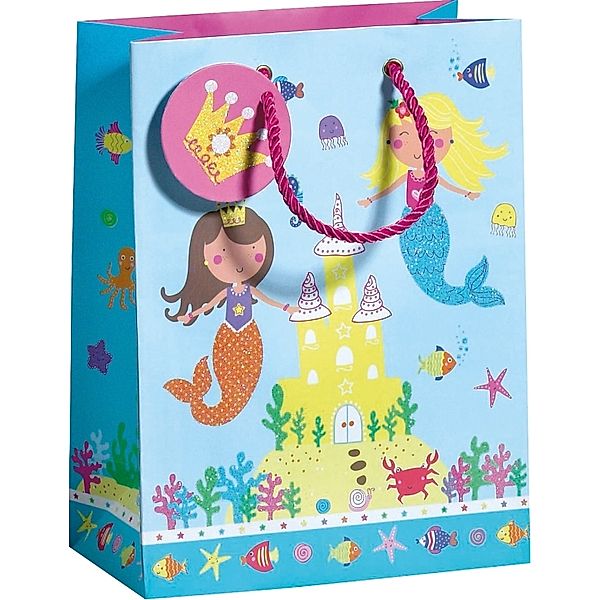 Zöwie Geschenktragetasche Lovely Mermaid Midi, Größe B170 x T092 x H225mm