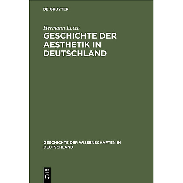 Geschichte der Aesthetik in Deutschland, Hermann Lotze