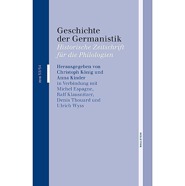 Geschichte der Germanistik / Geschichte der Germanistik