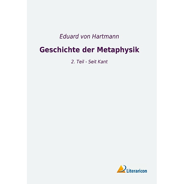 Geschichte der Metaphysik, Eduard von Hartmann
