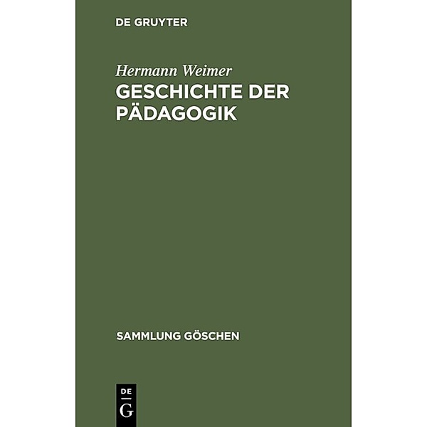 Geschichte der Pädagogik, Hermann Weimer
