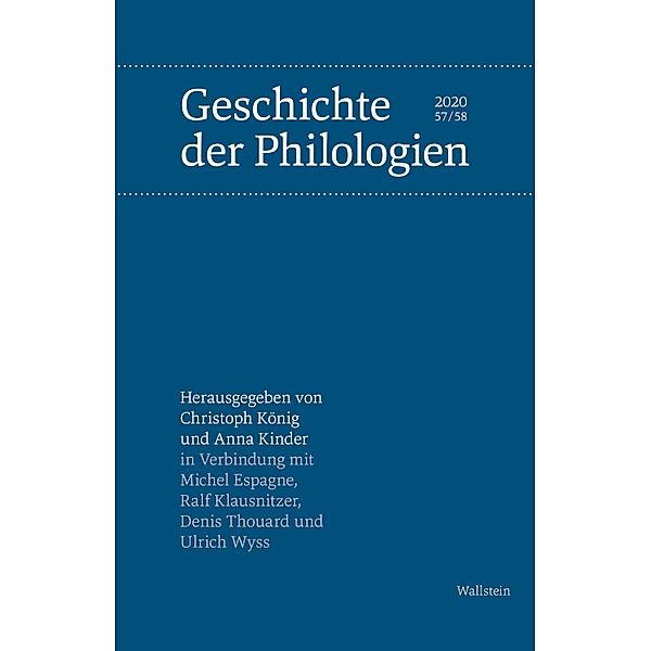 Geschichte der Philologien / Geschichte der Philologien Bd.57