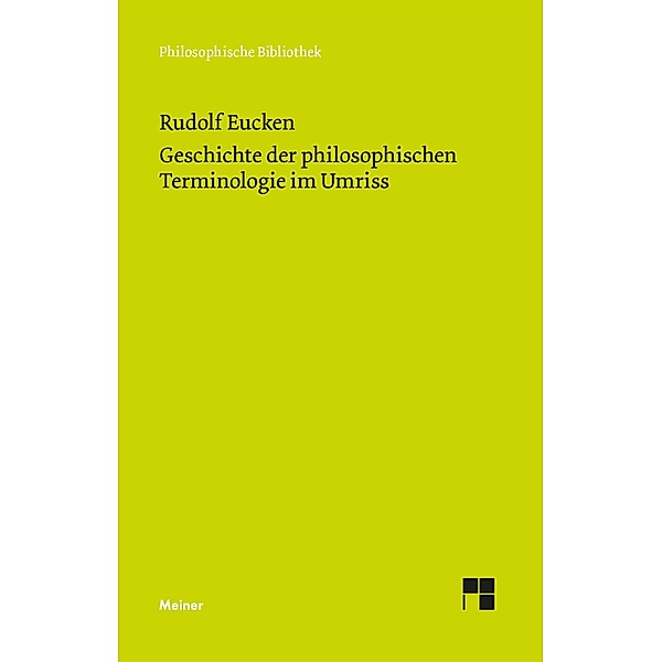 Geschichte der philosophischen Terminologie, Rudolf Eucken