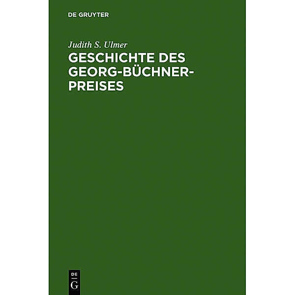 Geschichte des Georg-Büchner-Preises, Judith S. Ulmer