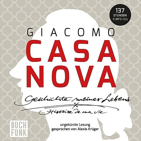 Geschichte meines Lebens, 9 MP3-CDs,9 Audio-CD, Giacomo Casanova
