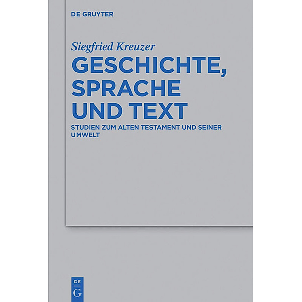 Geschichte, Sprache und Text, Siegfried Kreuzer