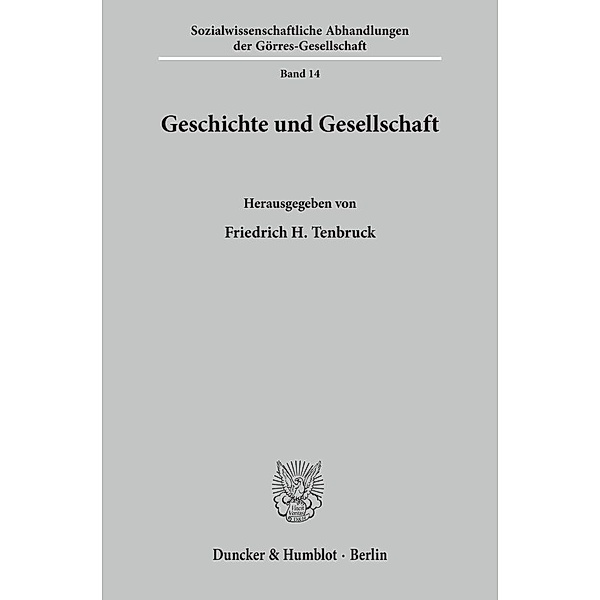 Geschichte und Gesellschaft., Friedrich H. Tenbruck