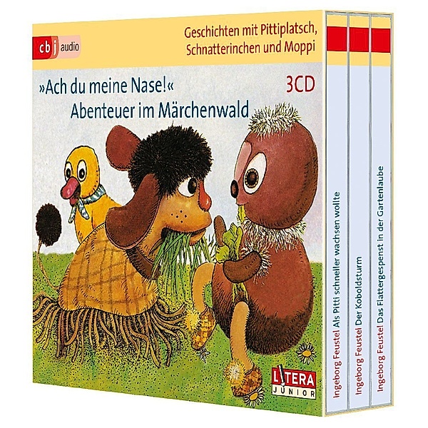 Geschichten mit Pittiplatsch, Schnatterinchen und Moppi Ach du meine Nase! Abenteuer im Märchenwald,3 Audio-CD, Ingeborg Feustel