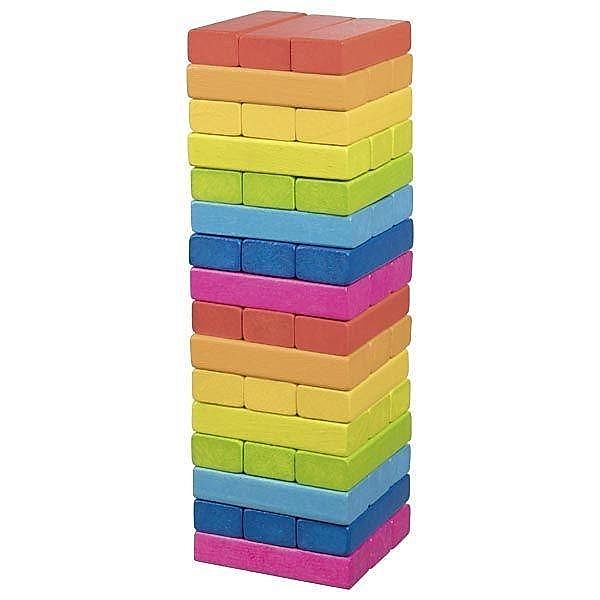 Geschicklichkeitsspiel Wackelturm Regenbogen