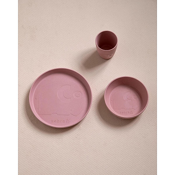 Sebra Geschirr-Set MUMS 3-teilig in blossom pink