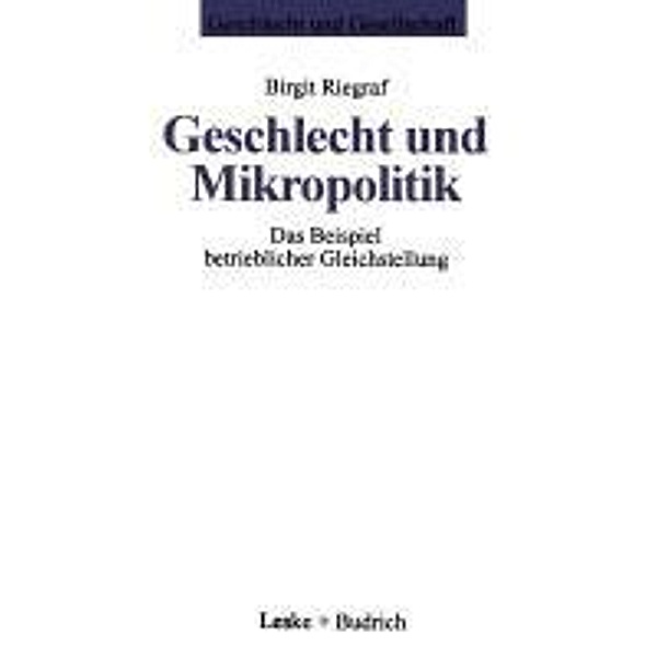 Geschlecht und Mikropolitik, Birgit Riegraf