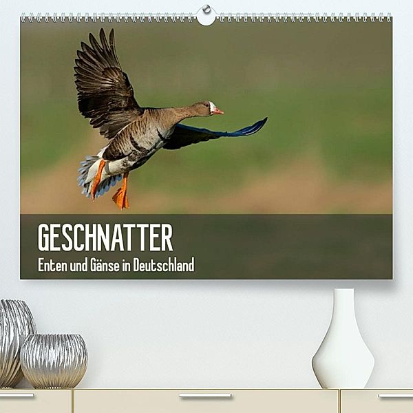 Geschnatter - Enten und Gänse in Deutschland (Premium, hochwertiger DIN A2 Wandkalender 2023, Kunstdruck in Hochglanz), Alexander Krebs