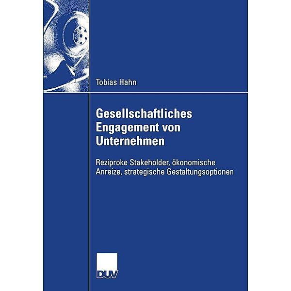 Gesellschaftliches Engagement von Unternehmen / Wirtschaftswissenschaften, Tobias Hahn