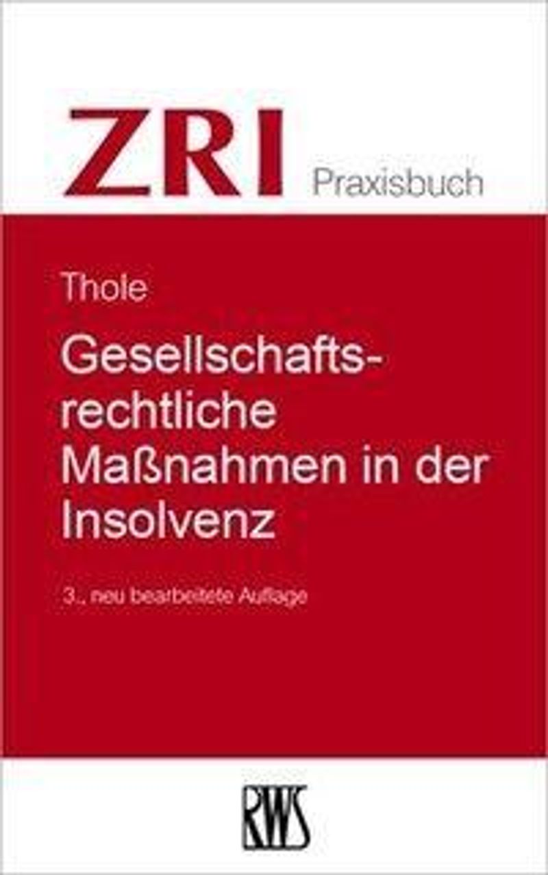 Gesellschaftsrechtliche Massnahmen In Der Insolvenz Buch Versandkostenfrei