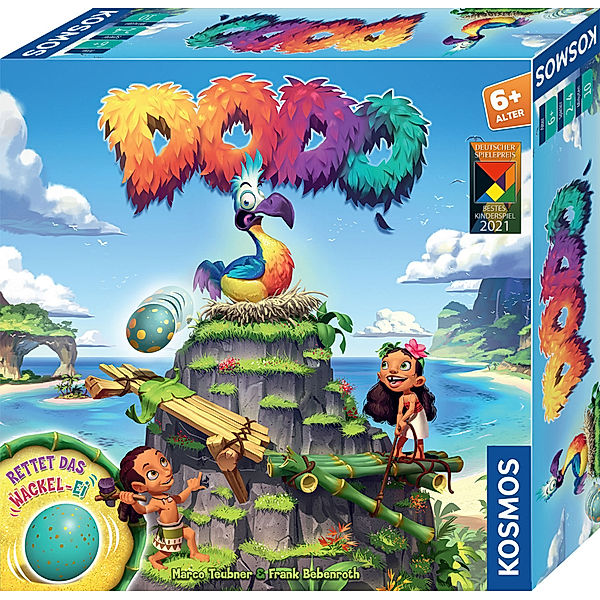 KOSMOS Gesellschaftsspiel DODO – Rettet das Ei!, Frank Bebenroth, Marco Teubner