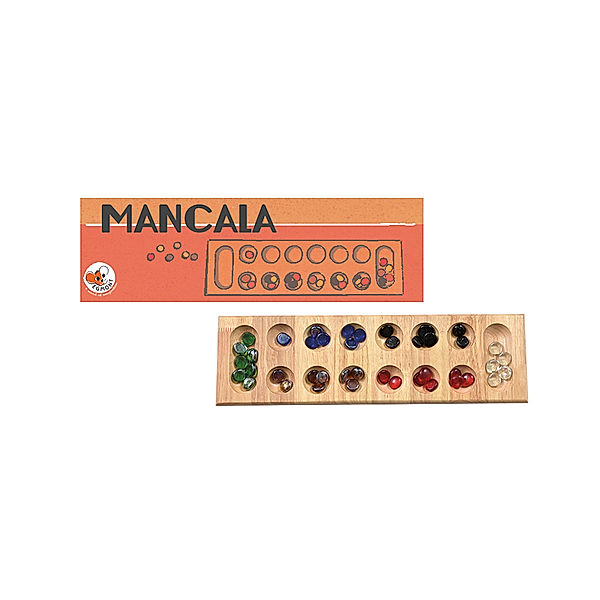 Egmont Toys Gesellschaftsspiel MANCALA aus Holz