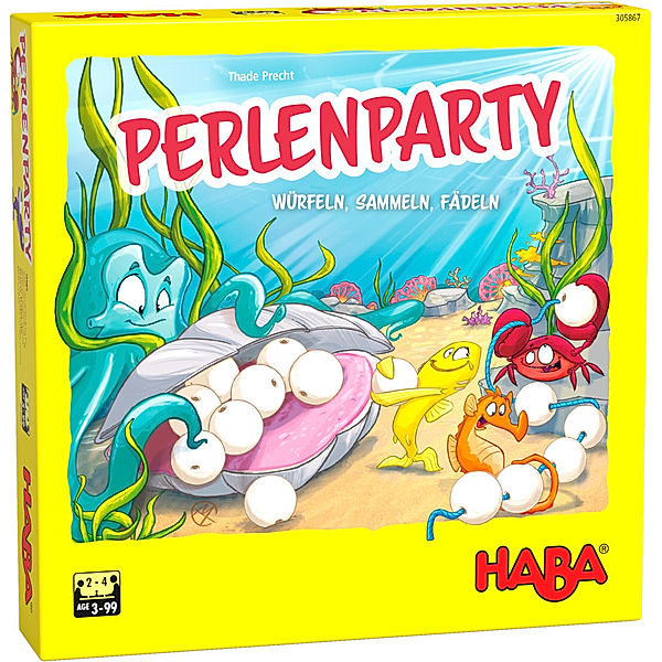 HABA Gesellschaftsspiel PERLENPARTY in bunt, Thade Precht, Marek Blaha