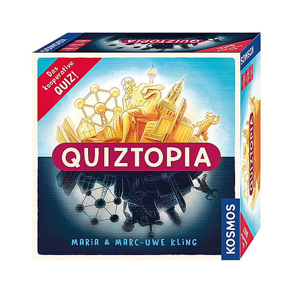 KOSMOS Gesellschaftsspiel – Quiztopia, Marc-Uwe Kling