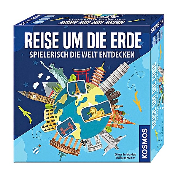 KOSMOS Gesellschaftsspiel – Reise um die Erde, Günter Burkhardt, Wolfgang Kramer