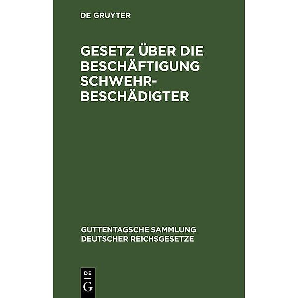Gesetz über die Beschäftigung Schwehrbeschädigter, Adolf Günther