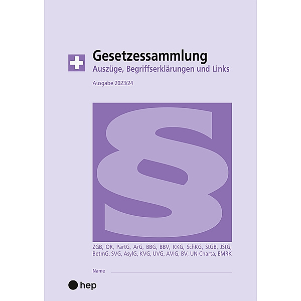 Gesetzessammlung 2023/2024 (Ausgabe A4), Hanspeter Maurer, Beat Gurzeler