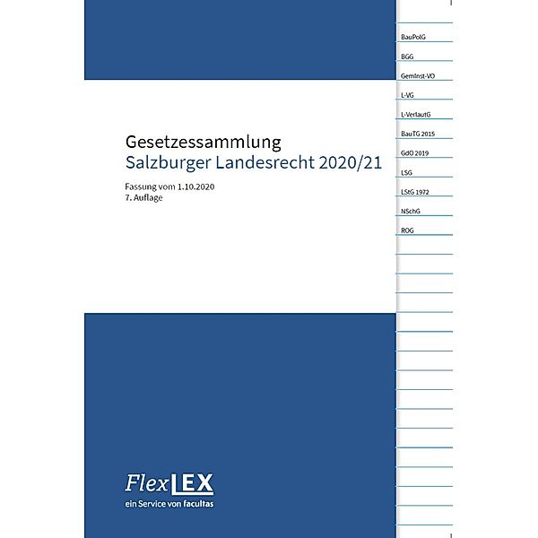 Gesetzessammlung Salzburger Landesrecht 2020/21