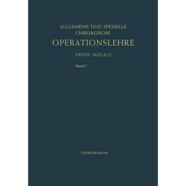 Gesicht, Gesichtsschädel, Kiefer / Kirschnersche allgemeine und spezielle Operationslehre Bd.4 / 0