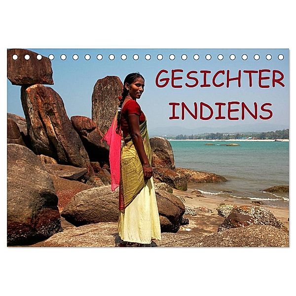 Gesichter Indiens (Tischkalender 2024 DIN A5 quer), CALVENDO Monatskalender, Martin Rauchenwald