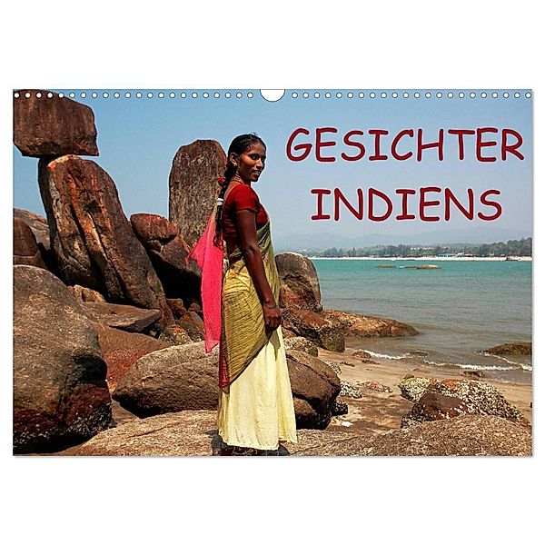 Gesichter Indiens (Wandkalender 2024 DIN A3 quer), CALVENDO Monatskalender, Martin Rauchenwald