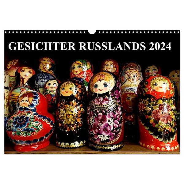 GESICHTER RUSSLANDS 2024 (Wandkalender 2024 DIN A3 quer), CALVENDO Monatskalender, Henning von Löwis of Menar