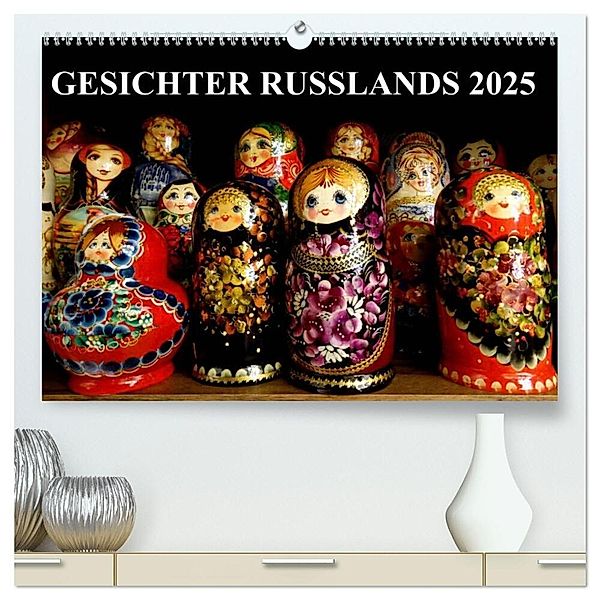 GESICHTER RUSSLANDS 2025 (hochwertiger Premium Wandkalender 2025 DIN A2 quer), Kunstdruck in Hochglanz, Calvendo, Henning von Löwis of Menar