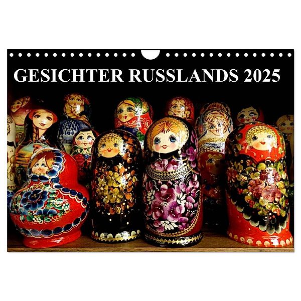 GESICHTER RUSSLANDS 2025 (Wandkalender 2025 DIN A4 quer), CALVENDO Monatskalender, Calvendo, Henning von Löwis of Menar