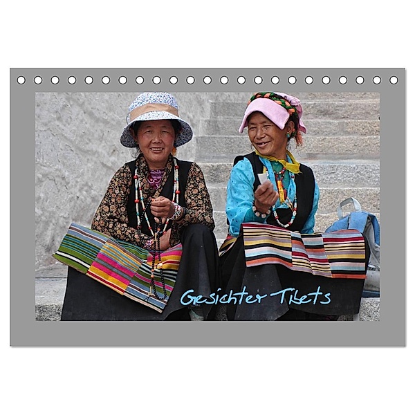 Gesichter Tibets (Tischkalender 2024 DIN A5 quer), CALVENDO Monatskalender, Pia Thauwald
