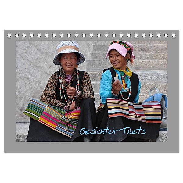 Gesichter Tibets (Tischkalender 2025 DIN A5 quer), CALVENDO Monatskalender, Calvendo, Pia Thauwald
