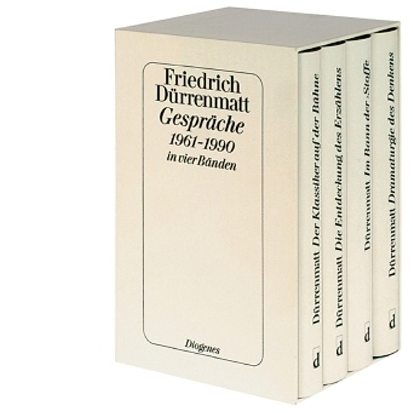 Gespräche 1961-1990 in vier Bänden in Kassette, 4 Teile, Friedrich Dürrenmatt