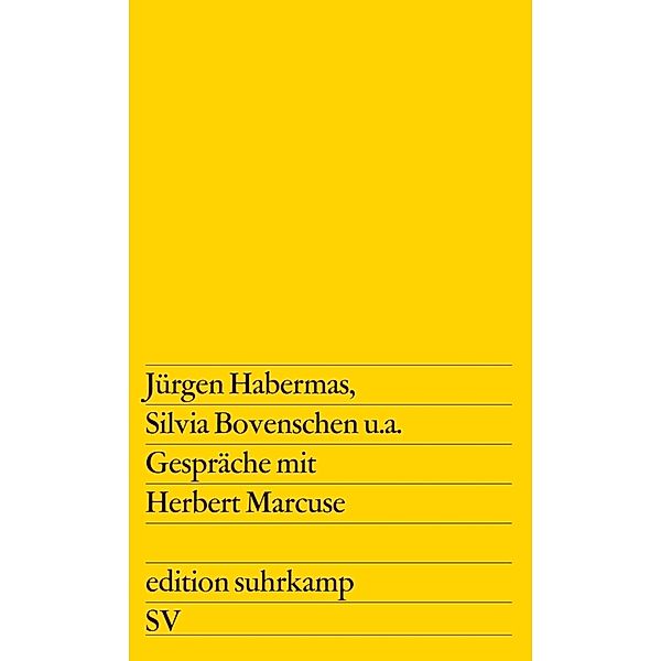 Gespräche mit Herbert Marcuse, Herbert Marcuse