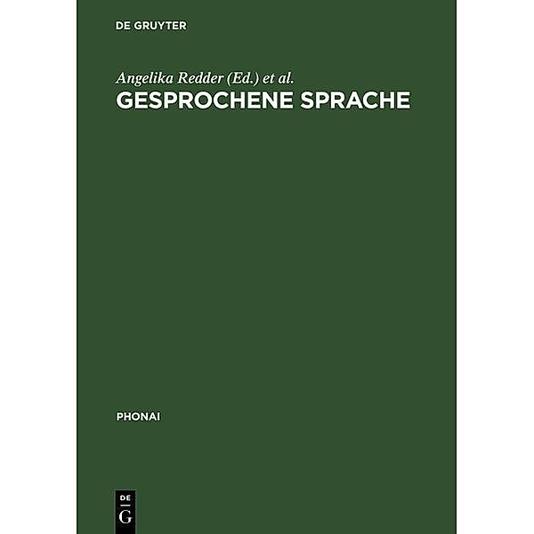 Gesprochene Sprache / Phonai Bd.41