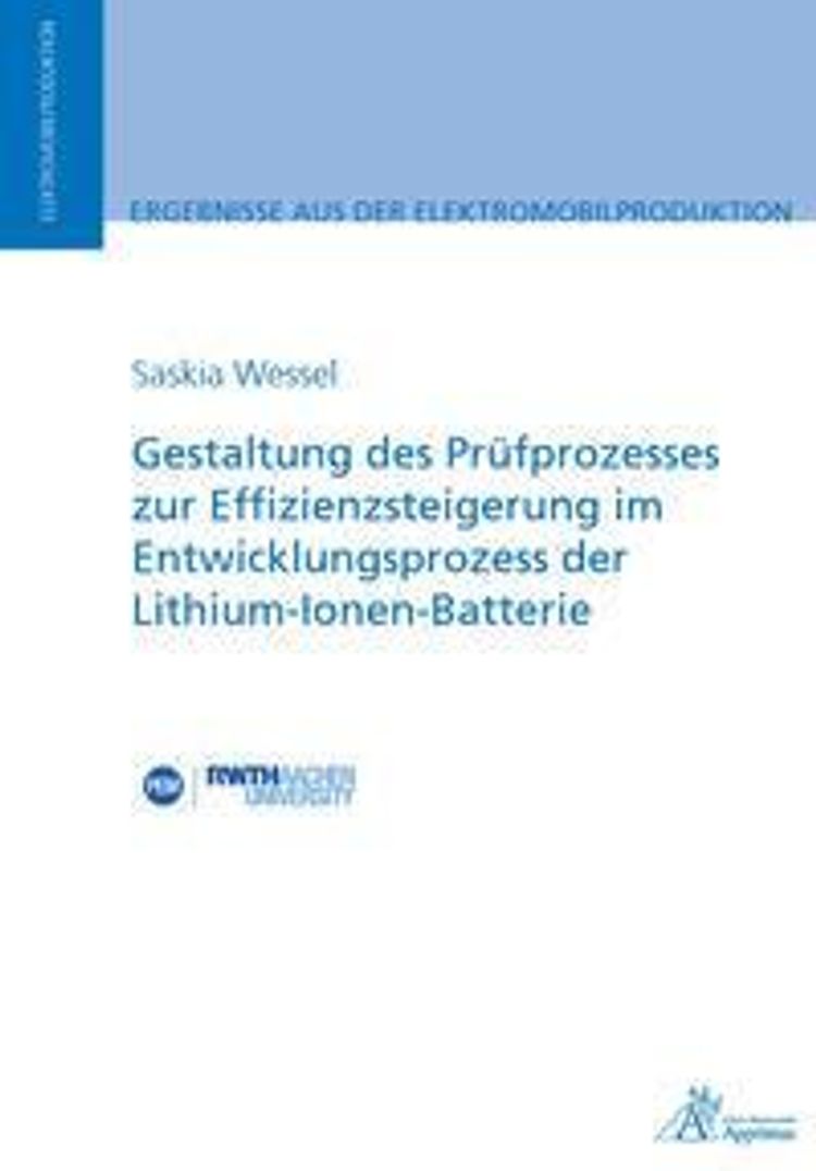 Gestaltung des Prüfprozesses zur Effizienzsteigerung im Entwicklungsprozess  der Lithium-Ionen-Batterie | Weltbild.at