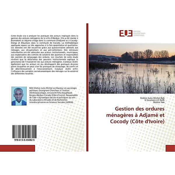 Gestion des ordures ménagères à Adjamé et Cocody (Côte d'Ivoire), Mahier Jules Michel Bah, K Gnamien J-C Koffi, Bodou Yao