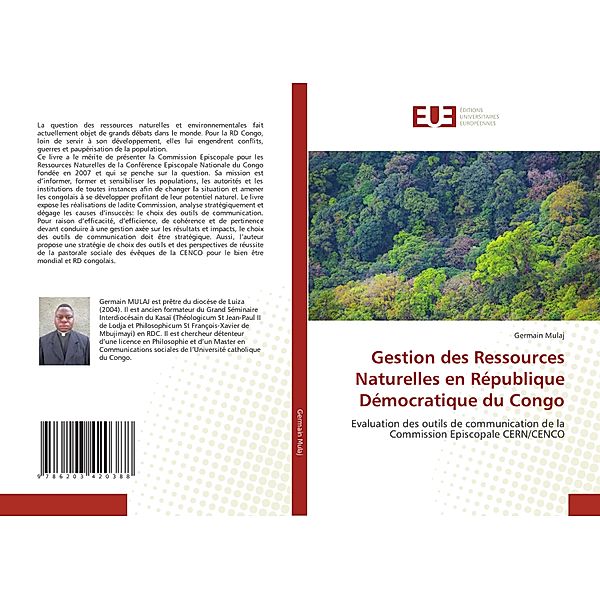 Gestion des Ressources Naturelles en République Démocratique du Congo, Germain Mulaj
