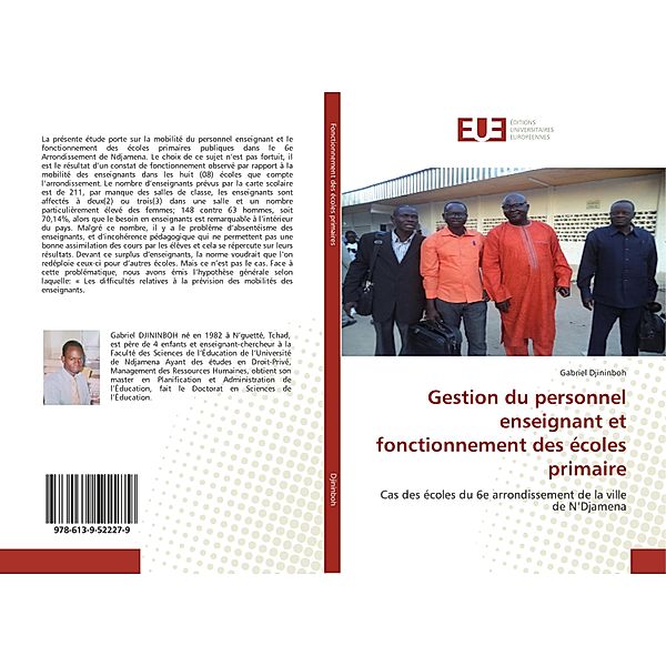 Gestion du personnel enseignant et fonctionnement des écoles primaire, Gabriel Djininboh