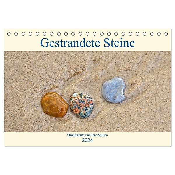Gestrandete Steine (Tischkalender 2024 DIN A5 quer), CALVENDO Monatskalender, Clemens Stenner