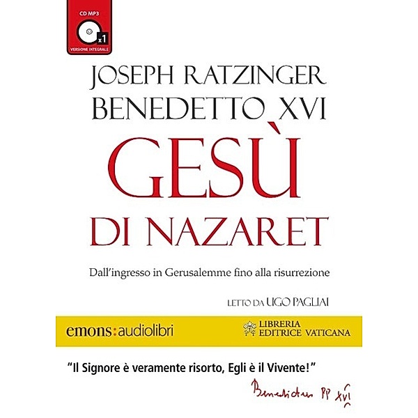 Gesù di Nazaret, MP3-CD, Benedikt XVI.
