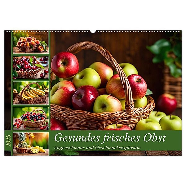 Gesundes frisches Obst (Wandkalender 2025 DIN A2 quer), CALVENDO Monatskalender, Calvendo, Claudia Kleemann