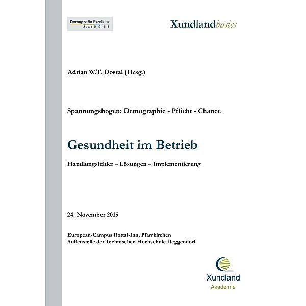 Gesundheit im Betrieb, Gabriele Dostal, Horst Kunhardt, Stephan Gronwald, Ursula Maria Lang, Gerd Wenninger, Manuela Fuckerer