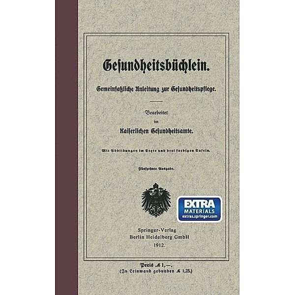 Gesundheitsbüchlein, Kaiserliches Gesundheitsamt