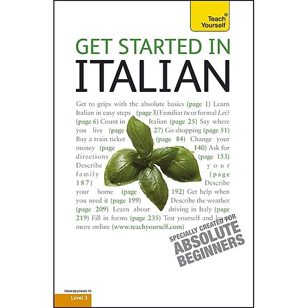 Get Started in Beginner's Italian: Teach Yourself, Vittoria Bowles