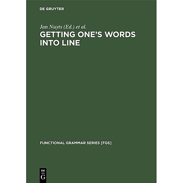 Getting One's Words into Line