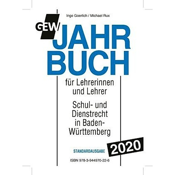 GEW-Jahrbuch 2020 für Lehrerinnen und Lehrer, Inge Goerlich, Michael Rux