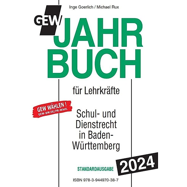 GEW Jahrbuch für Lehrkräfte 2024, Inge Goerlich, Michael Rux